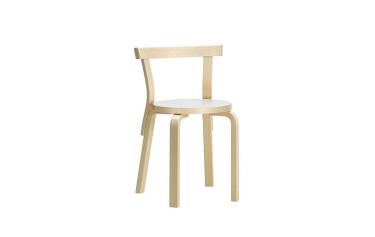 Chair 68 White/Birch, BENUFE, 아르텍 ARTEK