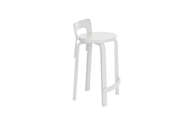 K65 High Chair White Lacquered, BENUFE, 아르텍 ARTEK