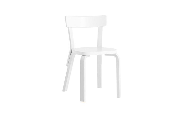 Chair 69 White Lacquered, BENUFE, 아르텍 ARTEK