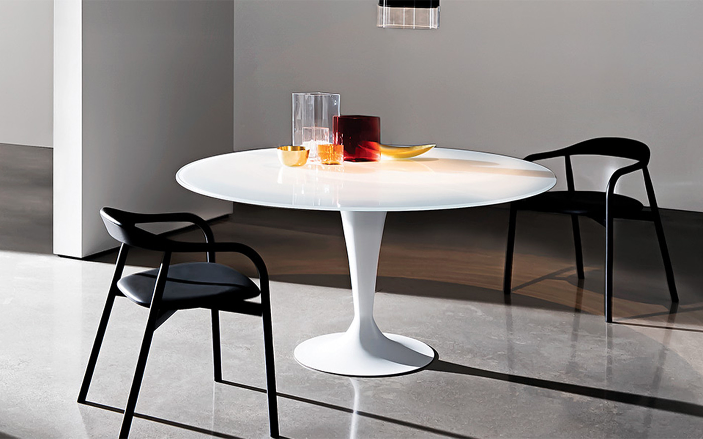 Flute elliptical 테이블 Arabescato light ceramic/Embossed white/180 x 130, BENUFE, 소벳 SOVET