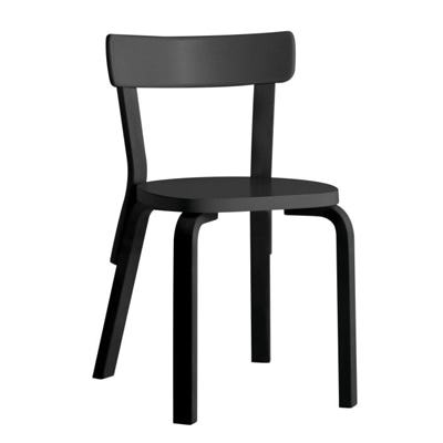 아르텍 Chair 69 Black Lacquered, 베뉴페, 아르텍 ARTEK