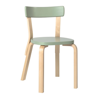 아르텍 Chair 69 Green Lacquered/Birch, 베뉴페, 아르텍 ARTEK