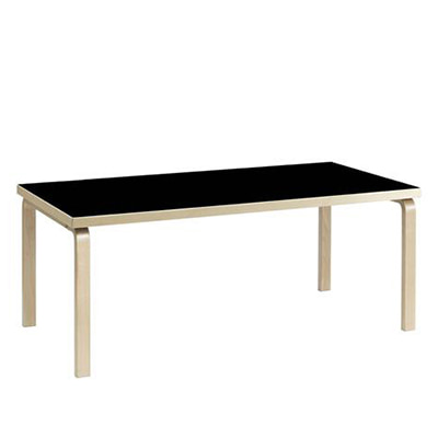 Aalto Table 83 Black Linoleum/Birch, 베뉴페, 아르텍 ARTEK
