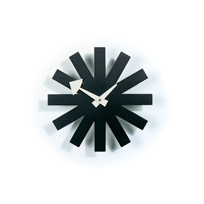 Asterisk Clock Black, 베뉴페, 비트라 vitra