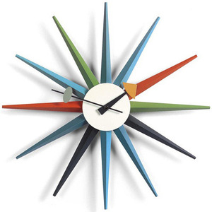비트라 Sunburst Clock Multicolor, 베뉴페, 비트라 vitra