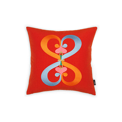 비트라 Embroidered Pillow Double Heart Red, 베뉴페, 비트라 vitra