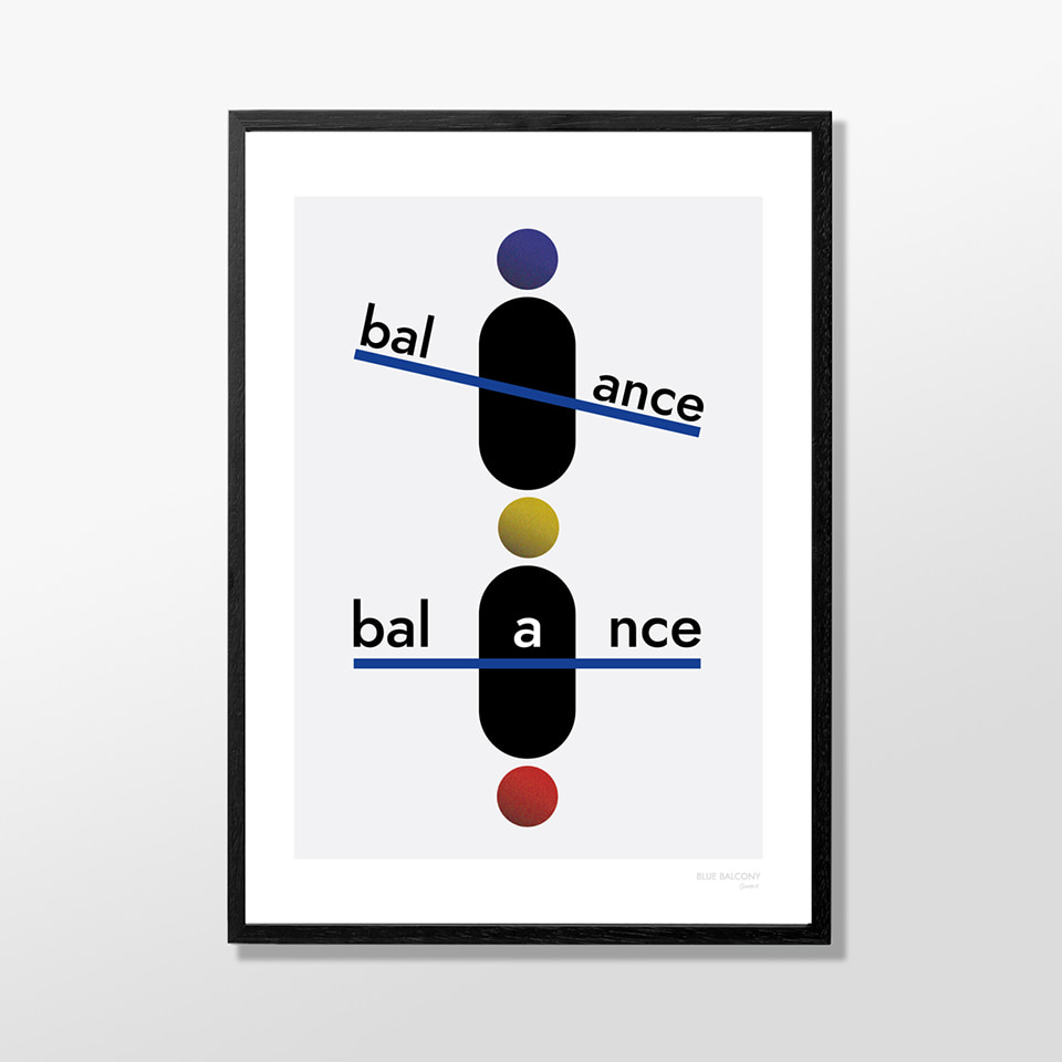 블루발코니 BALANCE 포스터, 베뉴페, 블루발코니 Blue balcony