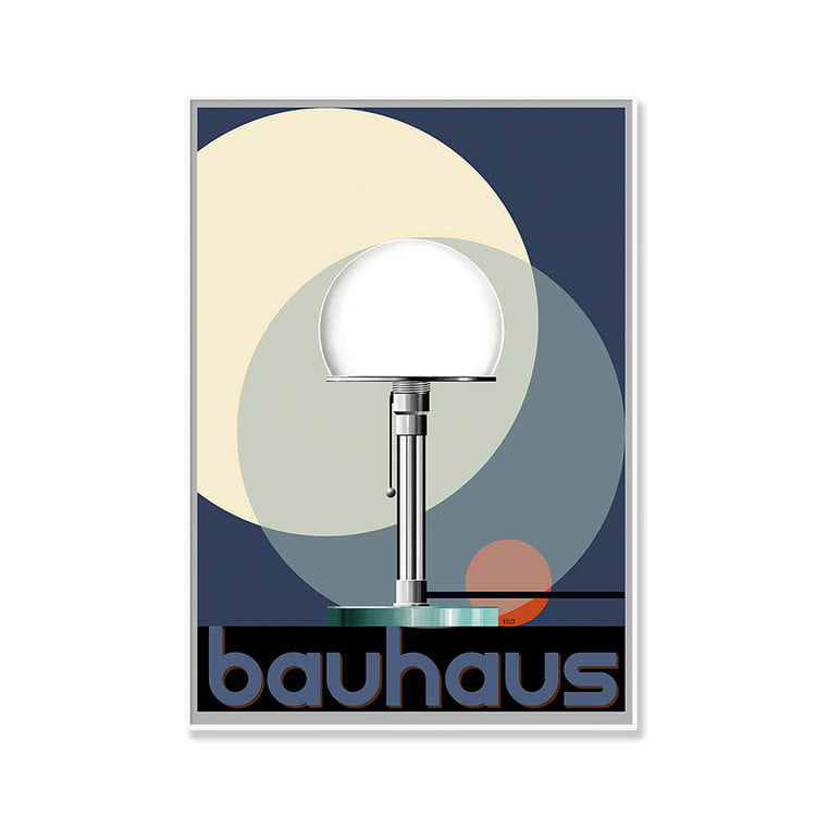 Bauhaus Glass Lamp(액자 포함), 베뉴페, 자리 스튜디오 JARI STUDIO