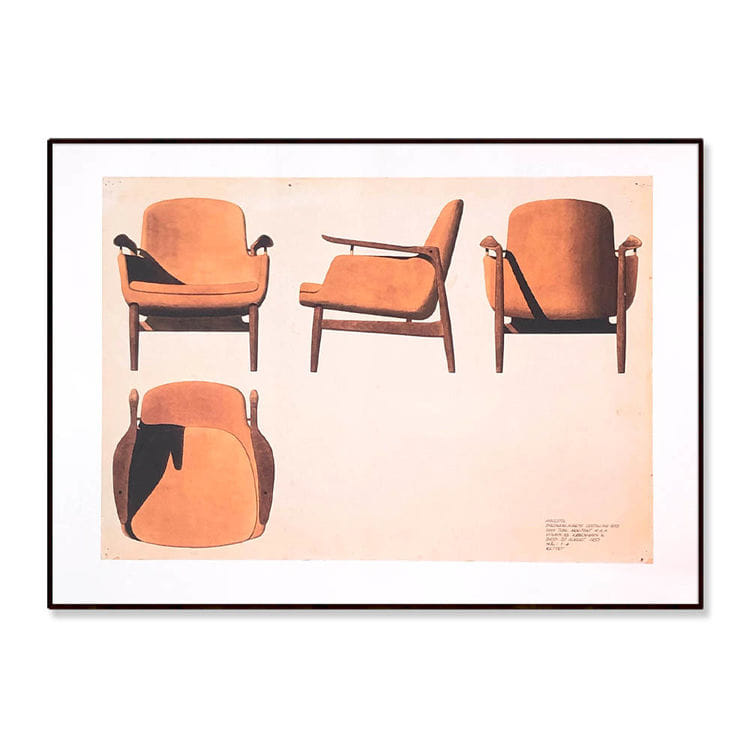 자리스튜디오 핀 율 Finn Juhl - Touch III, Brown chair, 베뉴페, 자리 스튜디오 JARI STUDIO