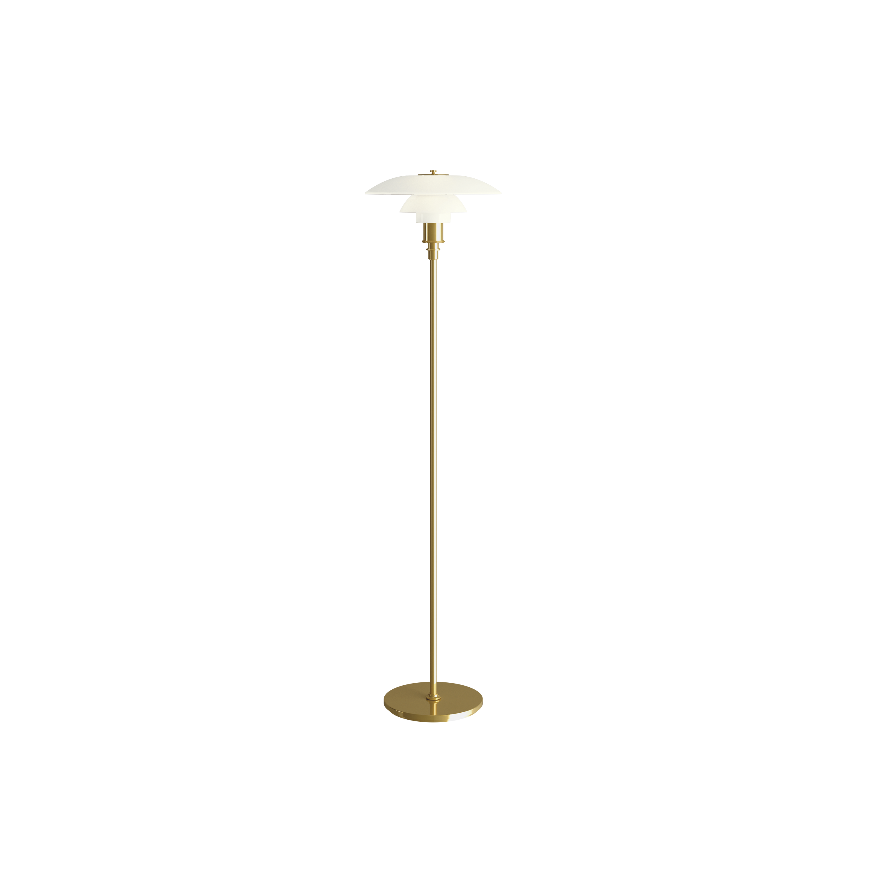 루이스폴센 PH 3½-2½ Glass 플로어 램프 Brass, 베뉴페, 루이스폴센 Louis Poulsen